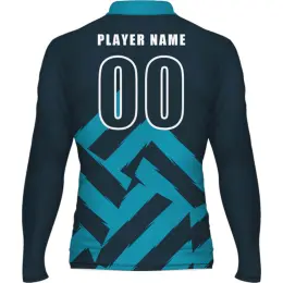 Mens Long Sleeve Golf Shirt Back